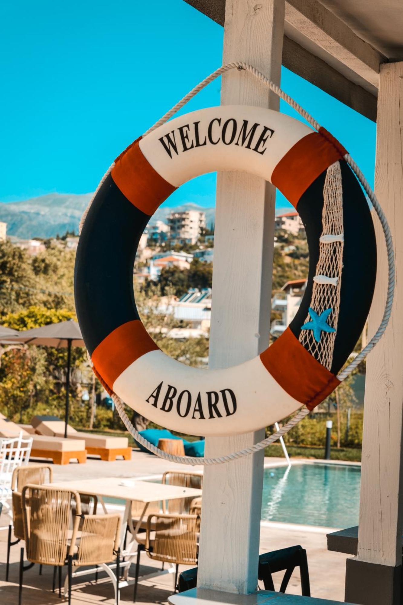 The Blue Wave Hotel Himare Exterior foto